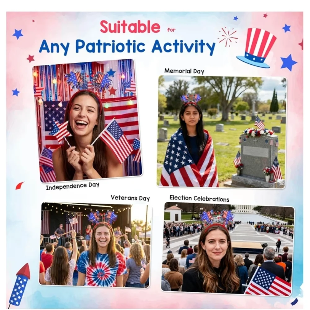 Patriotic Star Headband for Kids